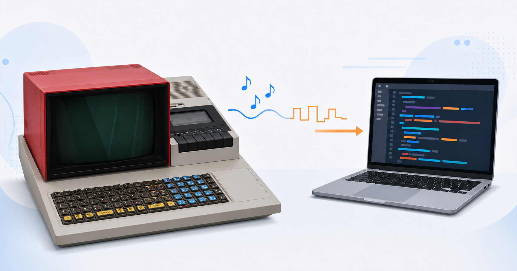 あの「ピー、ガガガガ……」を聴きたくなって、MZ-80Kのテープ音を令和に再現した